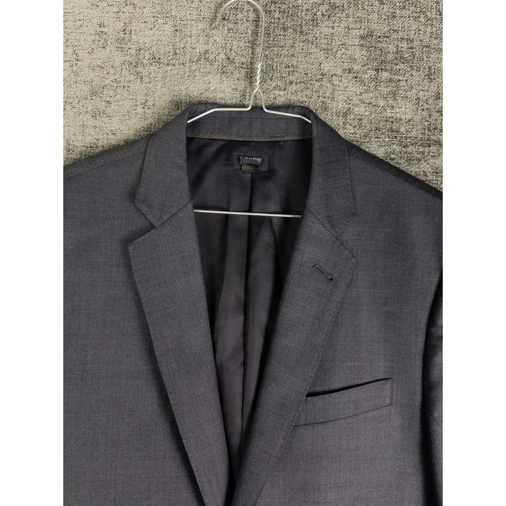 J. Crew Ludlow Blazer Mens 38R Navy‎ Italian Wool Tollegno Slim Dark Academia